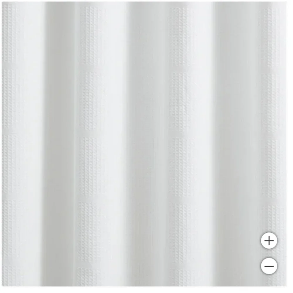 Nueva Spa 5 Piece Bath Set, Curtain, Liner, Hooks, Soap Pump, Tumbler- White